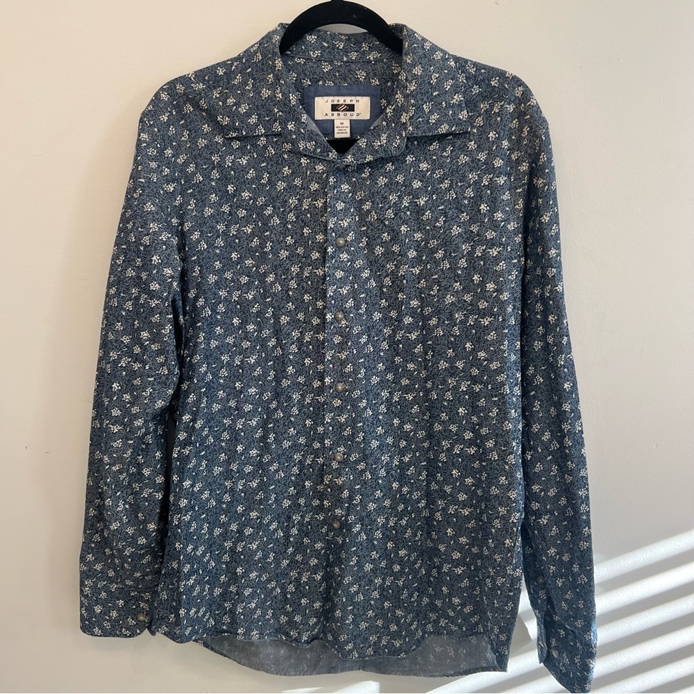 Joseph Abboud Navy Floral Shirt